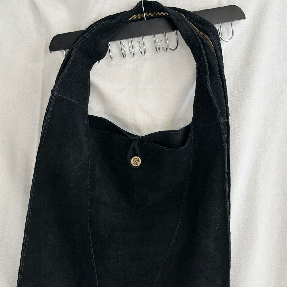 Wood N Hanger Boutique artisanal Italian genuine suede hobo bag